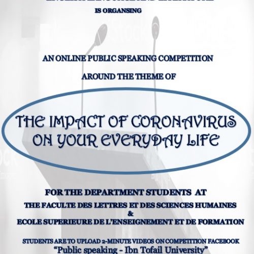 AN ONLINE PUBLIC SPEAKING COMPETITION FOR FLSH, KÉNITRA STUDENTS
