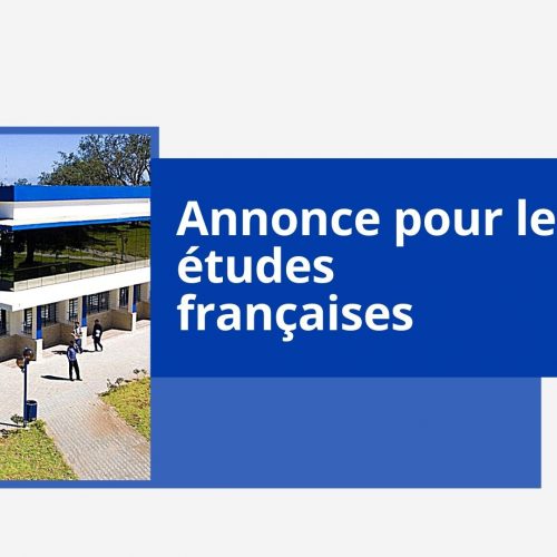 Annonce pour les étudiants du semestre 5 études françaises