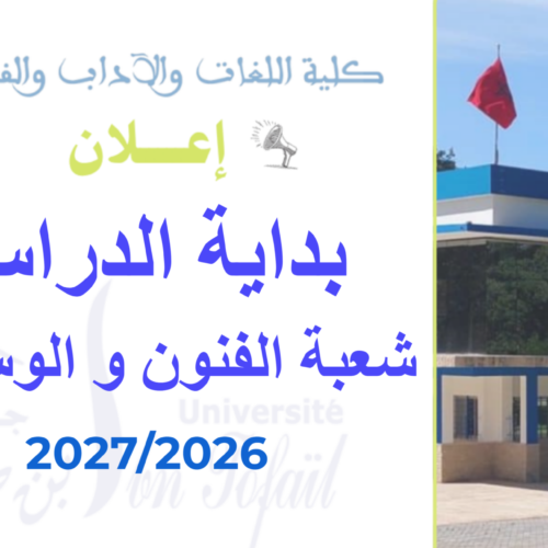 مسالك شعبة الفنون و الوسائط